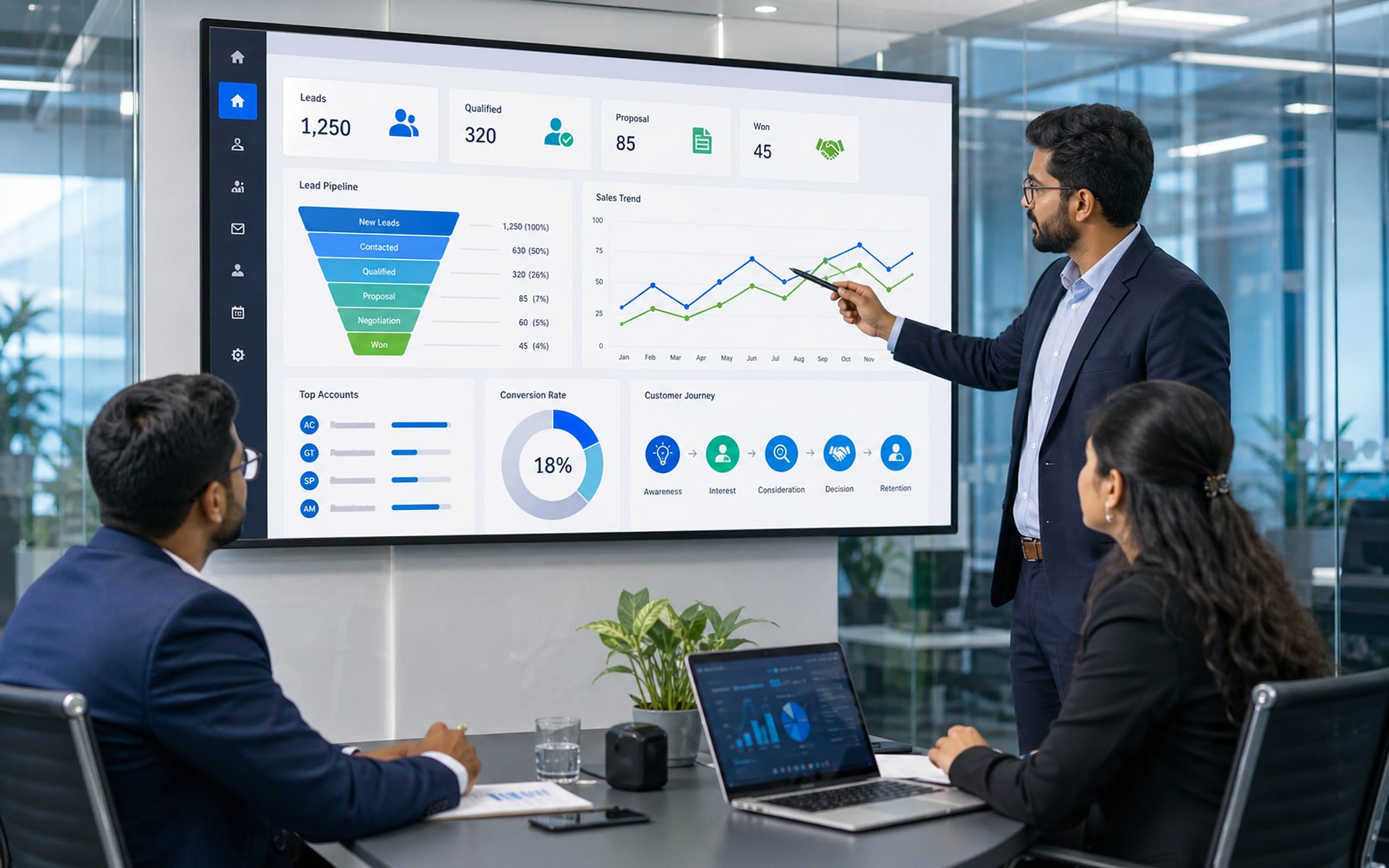Sales CRM for Service Company