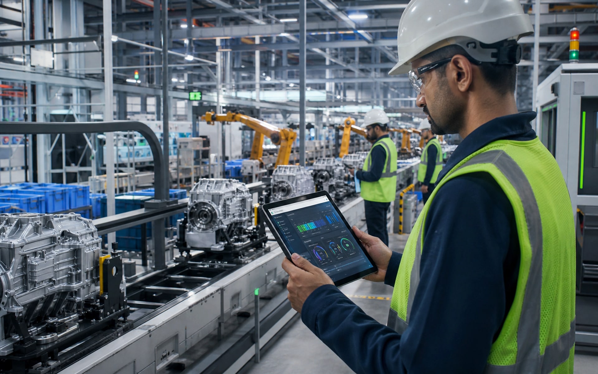 Manufacturing production dashboard and operations
