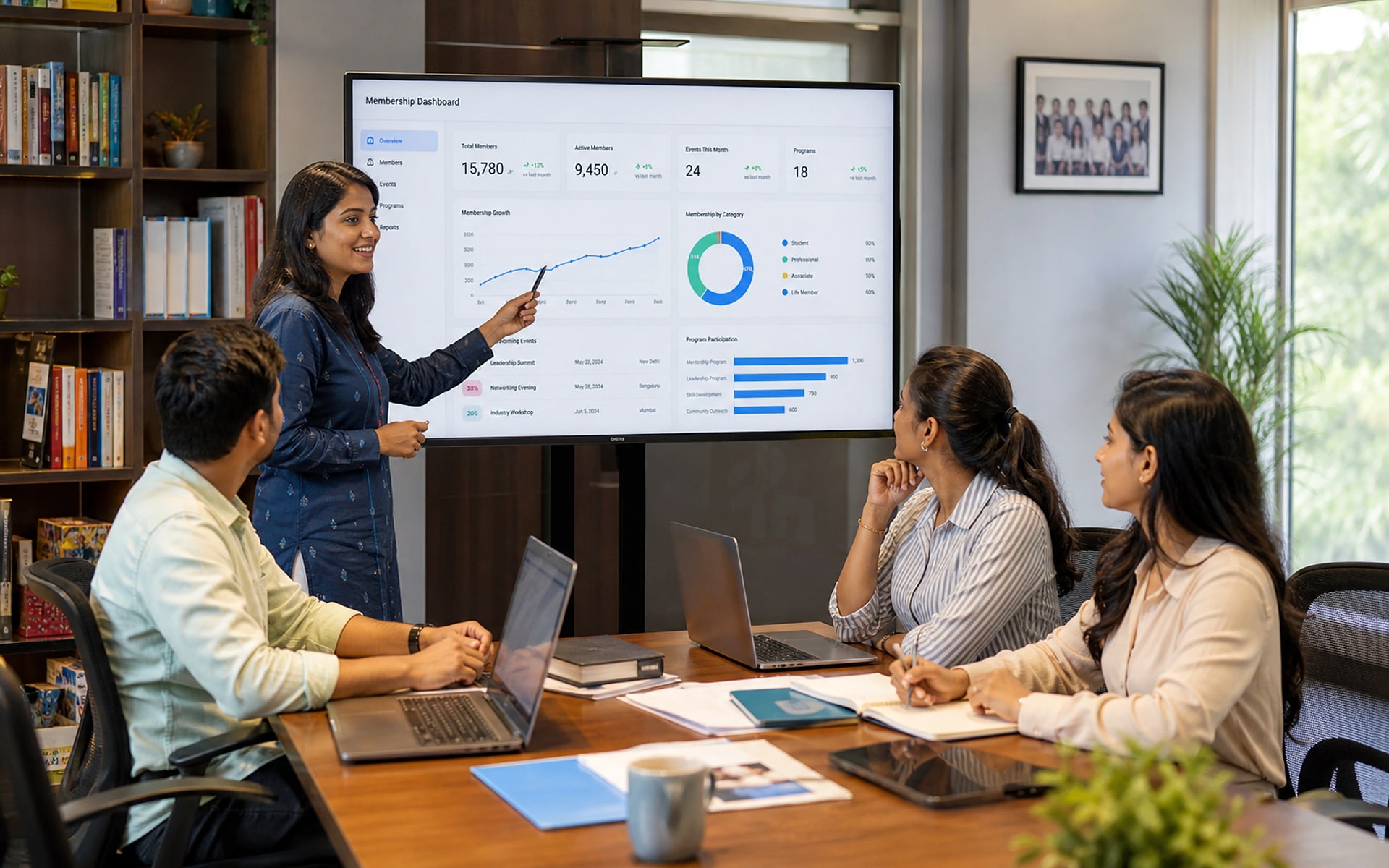 Professional services operations and consulting dashboard